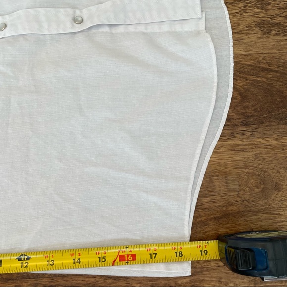 COPY - Vintage Ely Cattleman Fused Collar Western Shirt - White - Picture 4 of 8
